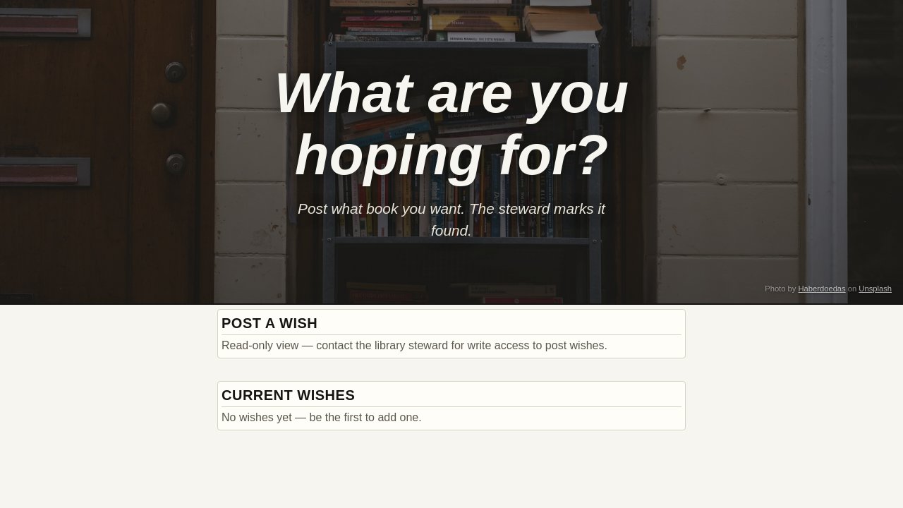 Wish Board